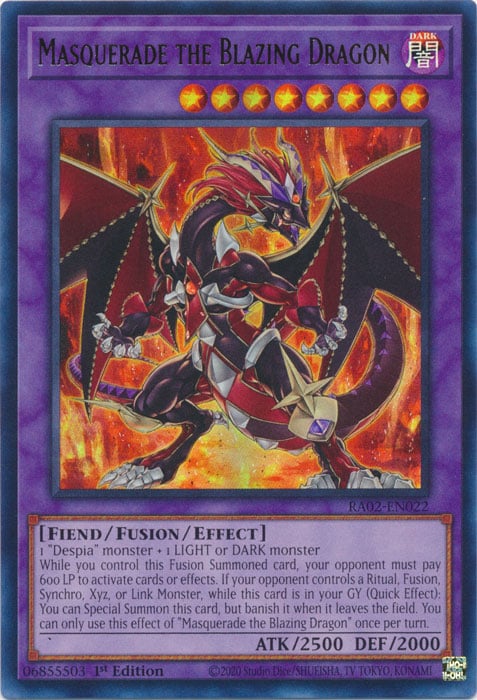 RA02-022u · Masquerade il Drago Fiammeggiante / Masquerade the Blazing Dragon UR (ENG)