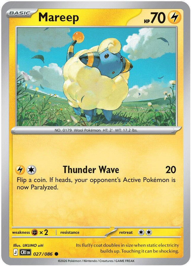 CRI-027 · Mareep (027/086) (ITA)