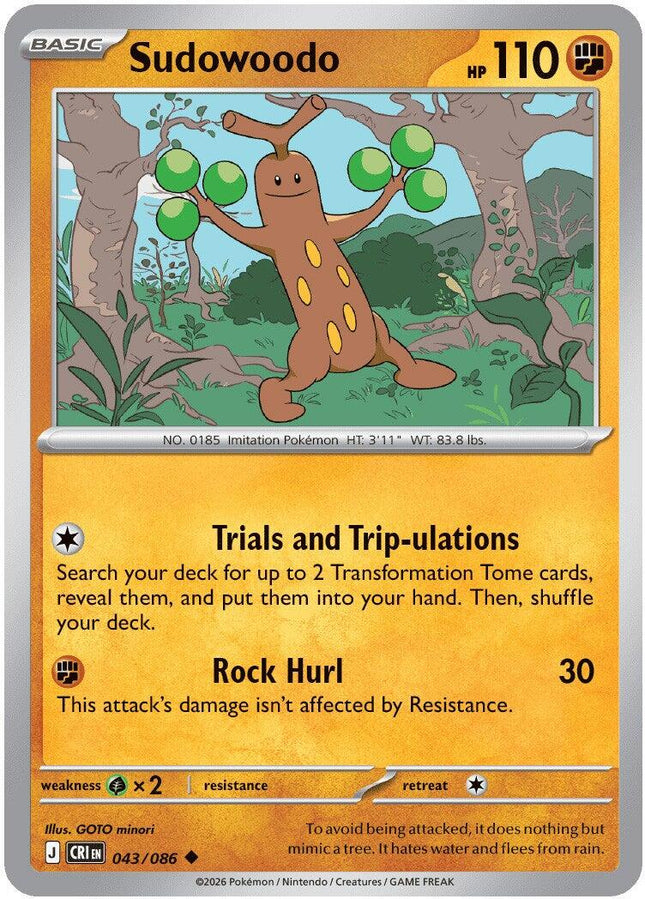CRI-043 · Sudowoodo (043/086) (ITA)