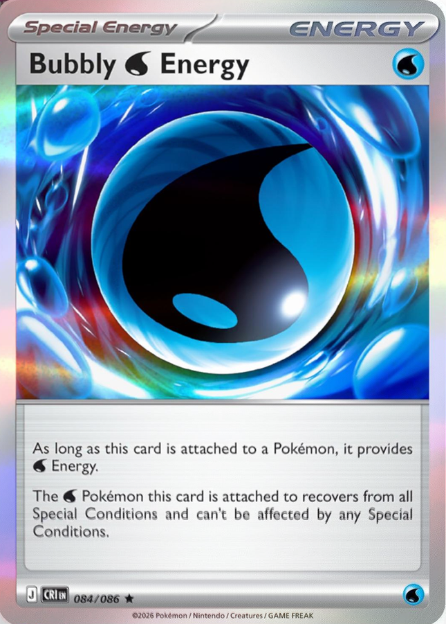 CRI-084 · Bubbly Water Energy RH (Holo Rare | 084/086) (ITA)