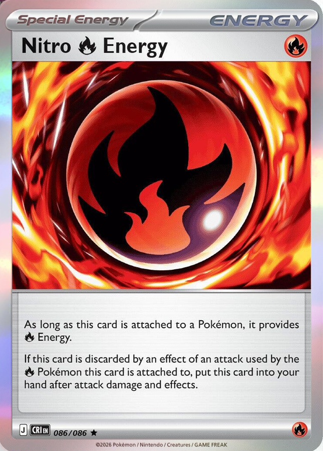 CRI-086 · Nitro Fire Energy RH (Holo Rare | 086/086) (ITA)