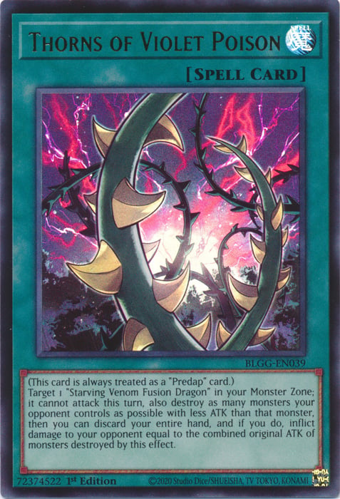BLGG-039u · Thorns of Violet Poison UR (ITA)