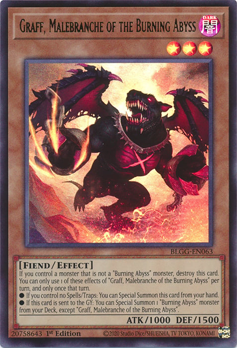 BLGG-063u · Graff, Malebranche dell'Abisso Bruciante / Graff, Malebranche of the Burning Abyss UR (ITA)