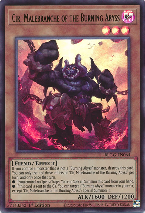 BLGG-064u · Cir, Malebranche dell'Abisso Bruciante / Cir, Malebranche of the Burning Abyss UR (ITA)