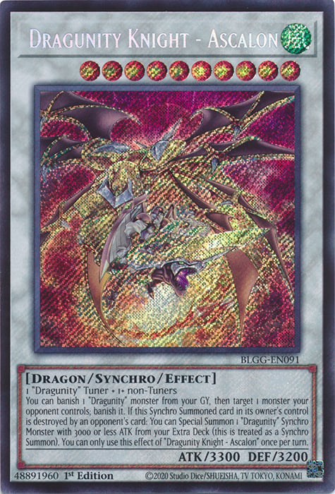 BLGG-091sec · Cavaliere Dragunità - Ascalon / Dragunity Knight - Ascalon SCR (ITA)