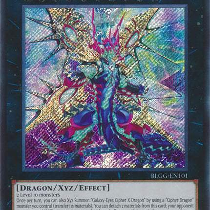 BLGG-101sec · Cipher X Drago Occhi Galattici / Galaxy-Eyes Cipher X Dragon SCR (ITA)