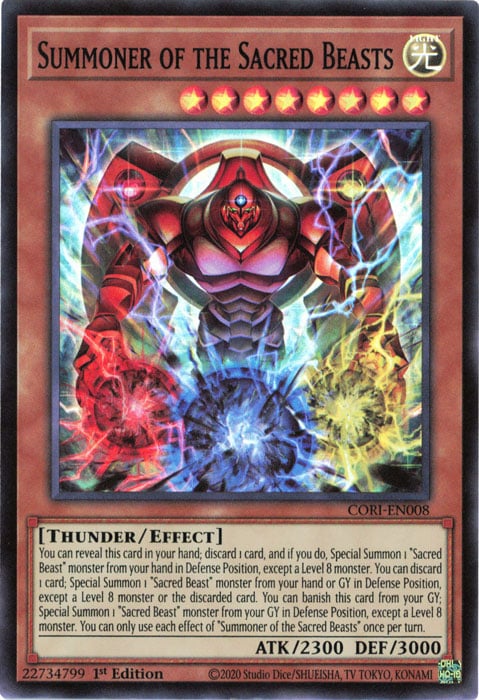 CORI-008 · Summoner of the Sacred Beasts SR (ITA)