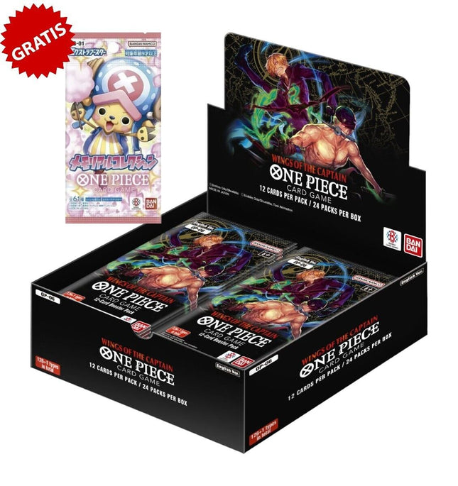 Wings Of The Captain OP-06 box + 1 Pack EB01 -  One Piece Card Game Bandai