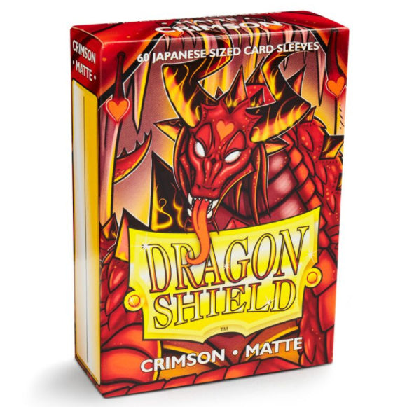 Sleeve Japanese Size – Matte Crimson – Dragon Shield