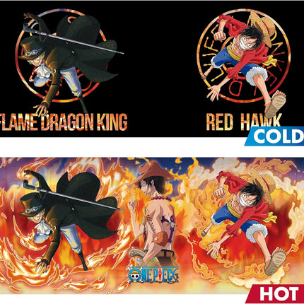Luffy & Sabo Tazza Heat Change 460 ml - ONE PIECE