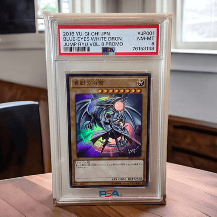 Blue Eyes White Dragon JMPR-JP001 PSA 8 - KC Ultra Rare Japanese