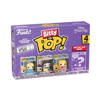 Disney Princesses - 4-Pack (Cinderella - Aurora - Snow White) Bitty POP! Mistery Funko Vinyl Figure 2,5 cm