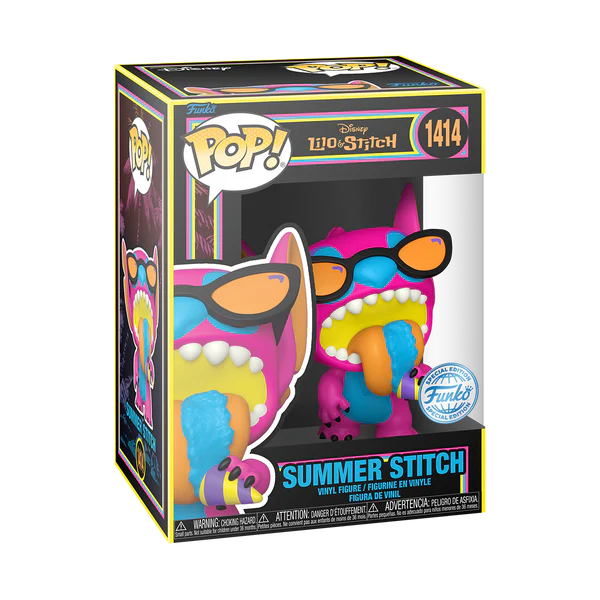 Lilo & Stitch - Summer Stitch (Blacklight) (1414) Special Edition Funko Pop! Disney Vinyl Figure 9 cm