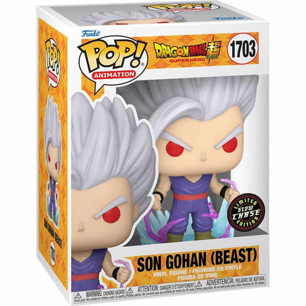 Dragon Ball Super: Super Hero - Son Gohan (Ultra Instinct) GLOW CHASE (1703) Funko Pop! Animation Anime Vinyl Figure 9 cm