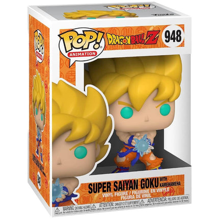 Dragon Ball Z - Super Saiyan Goku with Kamehameha (948) Funko Pop! Animation Anime SSJ Onda Energetica Vinyl Figure 12 cm