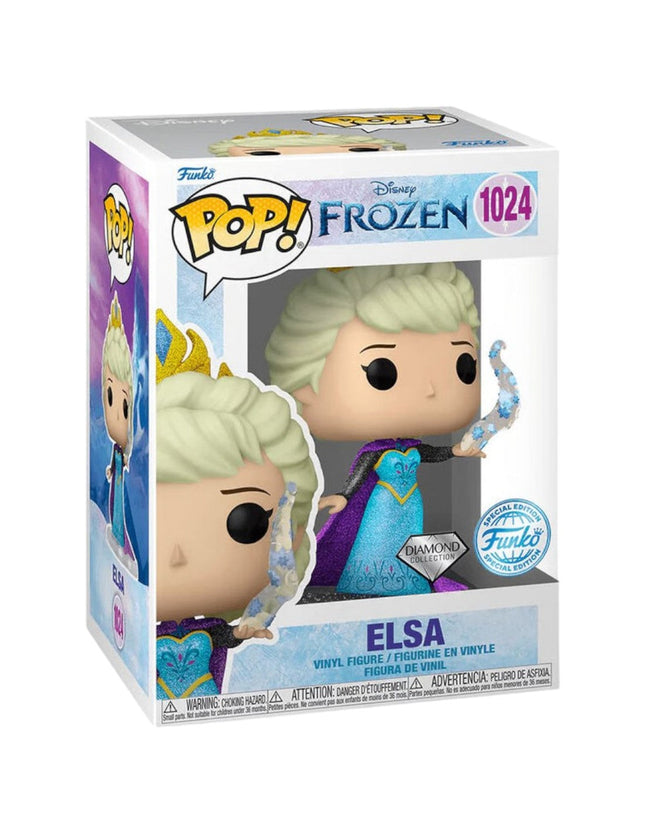 Frozen - Elsa (DIAMOND GLITTER) (1024) Funko Pop! DGLT Special Edition Disney Vinyl Figure 9 cm