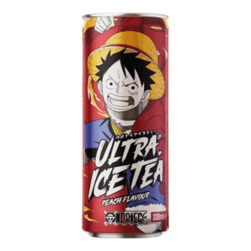 Ultra Ice Tea One Piece Luffy - Tè alla pesca in lattina (330 ml)