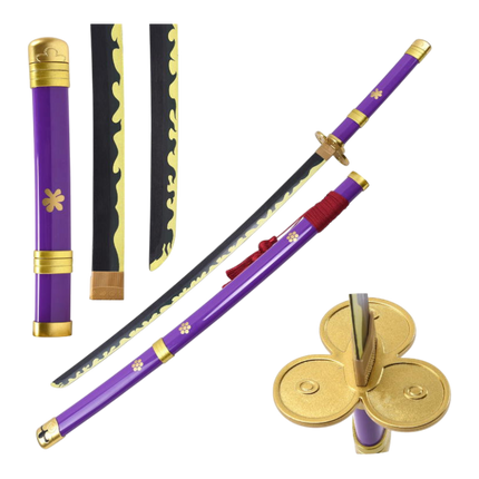 Katana Enma di Zoro – One Piece Violet (Lama in Legno)
