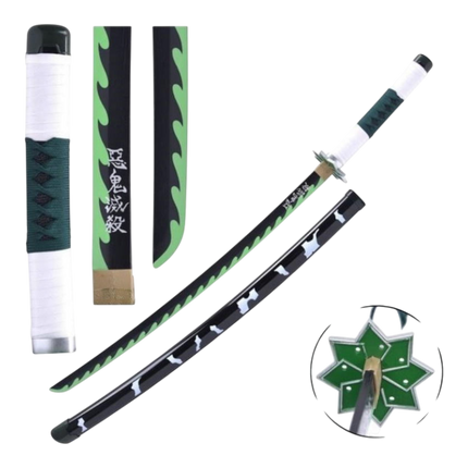 Katana Sanemi Shinazugawa – Demon Slayer (Lama in Legno)