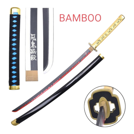 Katana Yoriichi Tsugikuni – Demon Slayer (Lama in Legno)