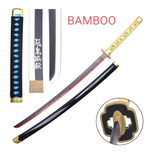 Katana Yoriichi Tsugikuni – Demon Slayer (Lama in Legno)