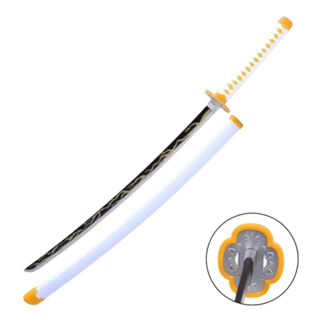Katana Zenitsu Agatsuma – Demon Slayer (Lama in Legno)