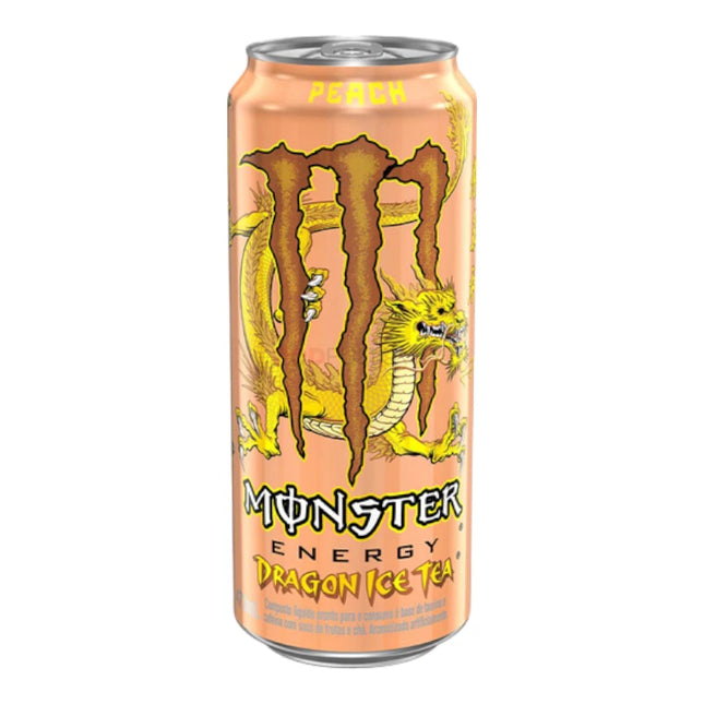 Monster Energy Peach Dragon Ice Tea - Energy Drink al Gusto Pesca da 500ml (Senza Glutine)