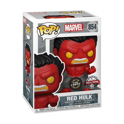 Marvel - Red Hulk (GLOW CHASE) (854) Special Edition Funko Pop! Vinyl Figure 9 cm