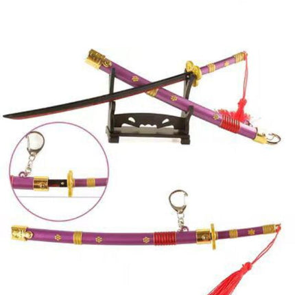 Katana Mini Portachiavi One Piece – Enma con Espositore