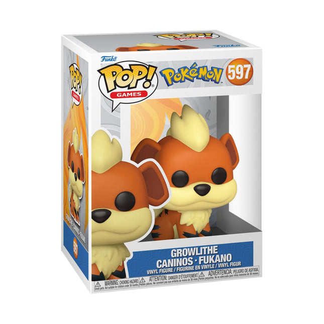 Pokémon - Growlithe (597) - Caninos - Fukano Funko Pop! Games Vinyl Figure EMEA 9 cm
