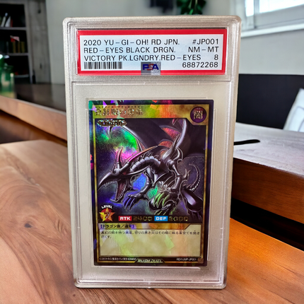 Red-Eyes Black Dragon PSA 8 - RD/VJMP-JP001 Rush Rare Japanese 
