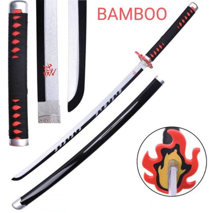Katana Demon Slayer – Hinokami Kagura (Lama in Legno)