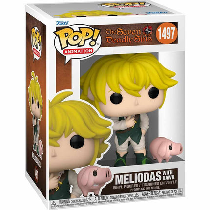 The Seven Deadly Sins - Meliodas with Hawk (1497) Funko Pop! Animation POP & Buddy! Anime Vinyl Figure 9 cm