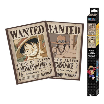 One Piece - Luffy & Ace Wanted Poster