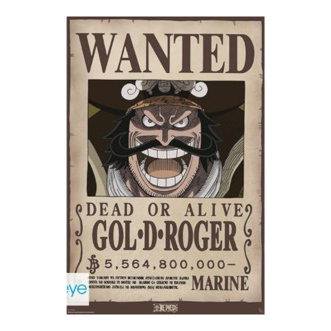 One Piece - WANTED Gol D. Roger Poster
