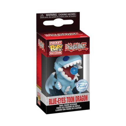 Yu-Gi-Oh! - Blue-Eyes Toon Dragon (Special Edition) Funko Pop! Pocket Keychain Portachiavi Vinyl 4 cm