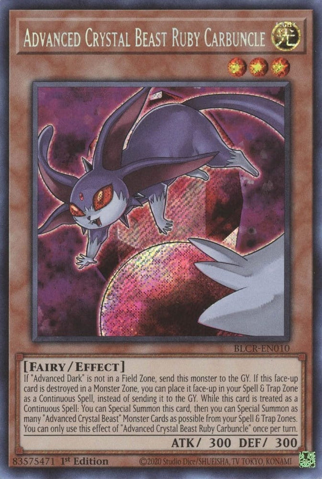 BLCR-010sec · Advanced Crystal Beast Ruby Carbuncle SCR (ITA)