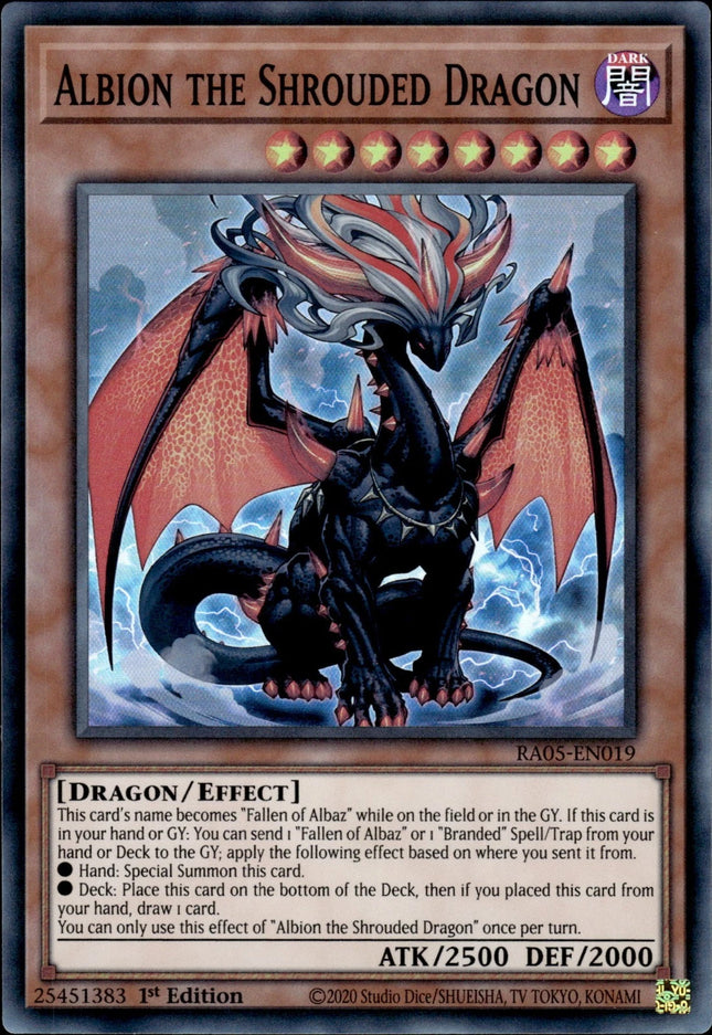 RA05-019sr · Albion il Drago Ammantato / Albion the Shrouded Dragon SR (ITA)