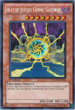 HA02-022sec · Cancello Cosmico Alleato della Giustizia / Ally of Justice Cosmic Gateway SCR (ITA)