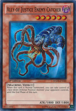 HA02-020 · Acchiappa Nemici Alleato della Giustizia / Ally of Justice Enemy Catcher SR (ITA)
