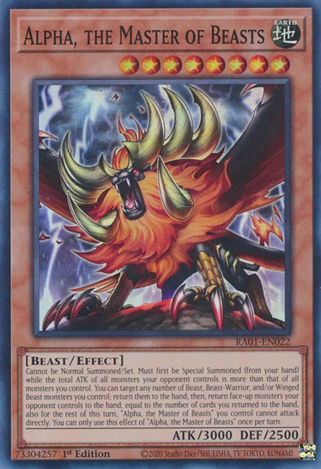 RA01-022 · Alpha, il Signore delle Bestie / Alpha, the Master of Beasts SR (ITA)