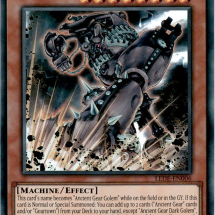 LEDE-006sr · Ancient Gear Dark Golem SR (ITA)