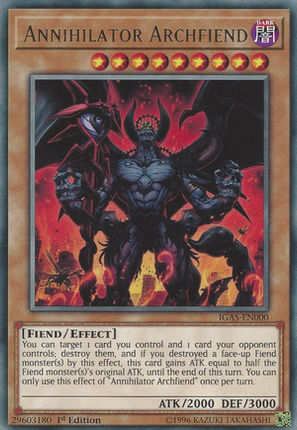 IGAS-000 · Arcidemone Annientatore / Annihilator Archfiend R (ITA)