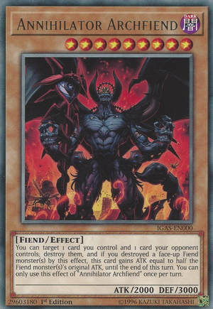 IGAS-000 · Arcidemone Annientatore / Annihilator Archfiend R (ITA)
