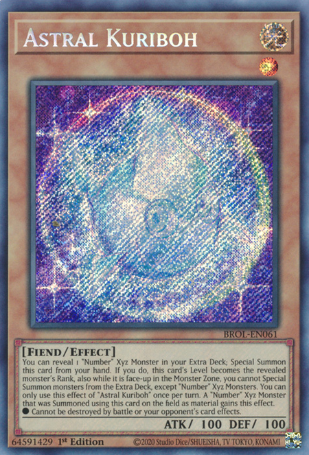 BROL-061sec · Kuriboh Astrale / Astral Kuriboh SCR (ITA)