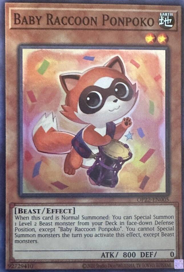 OP22-005 · Piccolo Procione Ponpoko / Baby Raccoon Ponpoko SR (ITA)