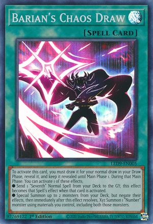 LED9-005 · Pescata del Chaos di Barian / Barian's Chaos Draw SR (ITA)