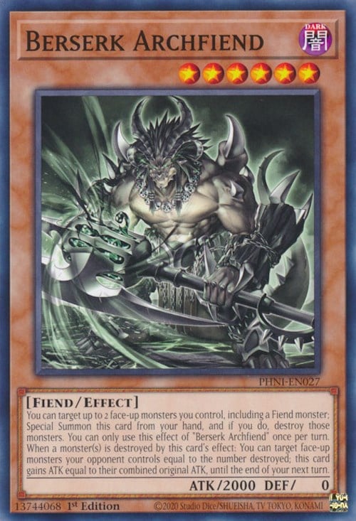 PHNI-027 · Berserk Archfiend (ITA)
