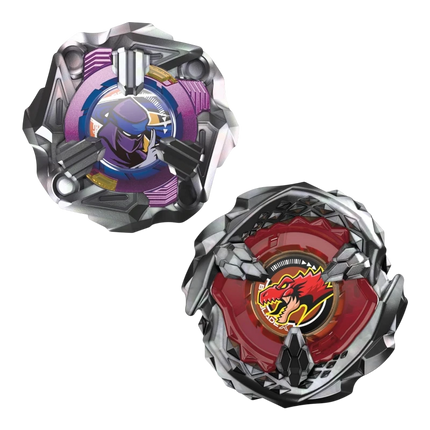Beyblade X Beat Tyranno 4-70Q & Knife Shinobi 4-80HN – Dual Pack