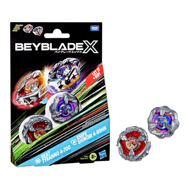 Beyblade X – Beat Tyranno 4-70Q & Knife Shinobi 4-80HN